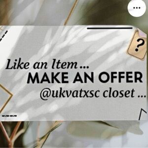 ✨Offers Welcome✨